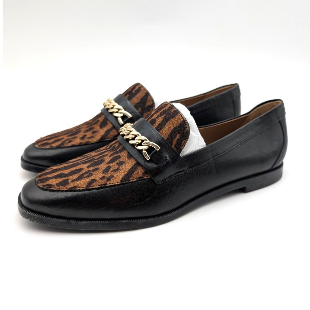 Bernardo Footwear Zephyr Haircalf Chain Loafer Men's Black Size US8M EU41